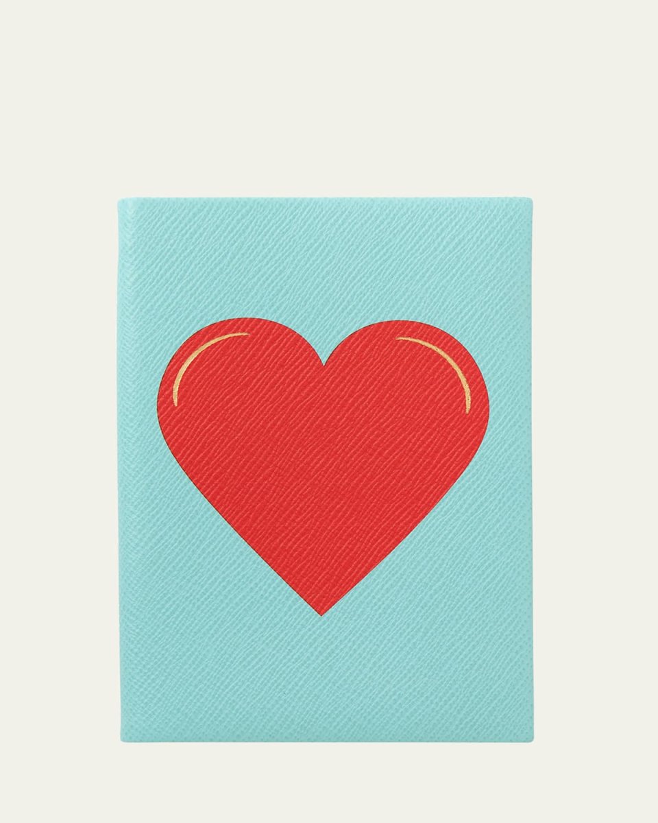 Chelsea Charm Heart Notebook in Panama Leather
